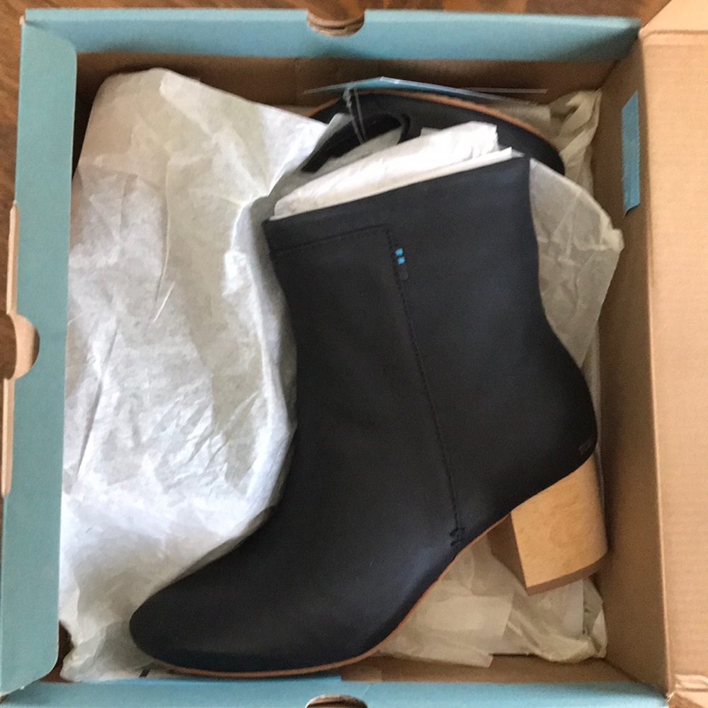 Brand new TOMS black booties. Size 6.5